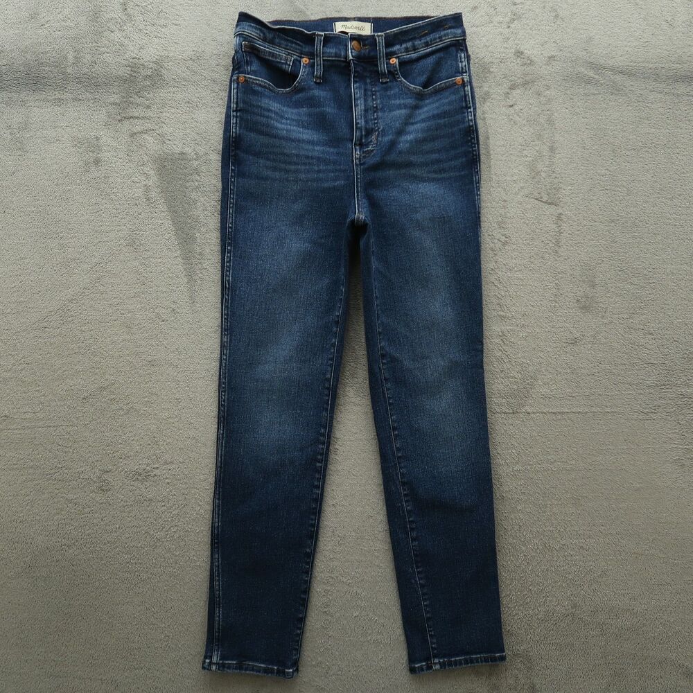 Madewell Jeans Women's Size 27 Blue High-Rise Stovepipe Skinny Denim 28" Inseam